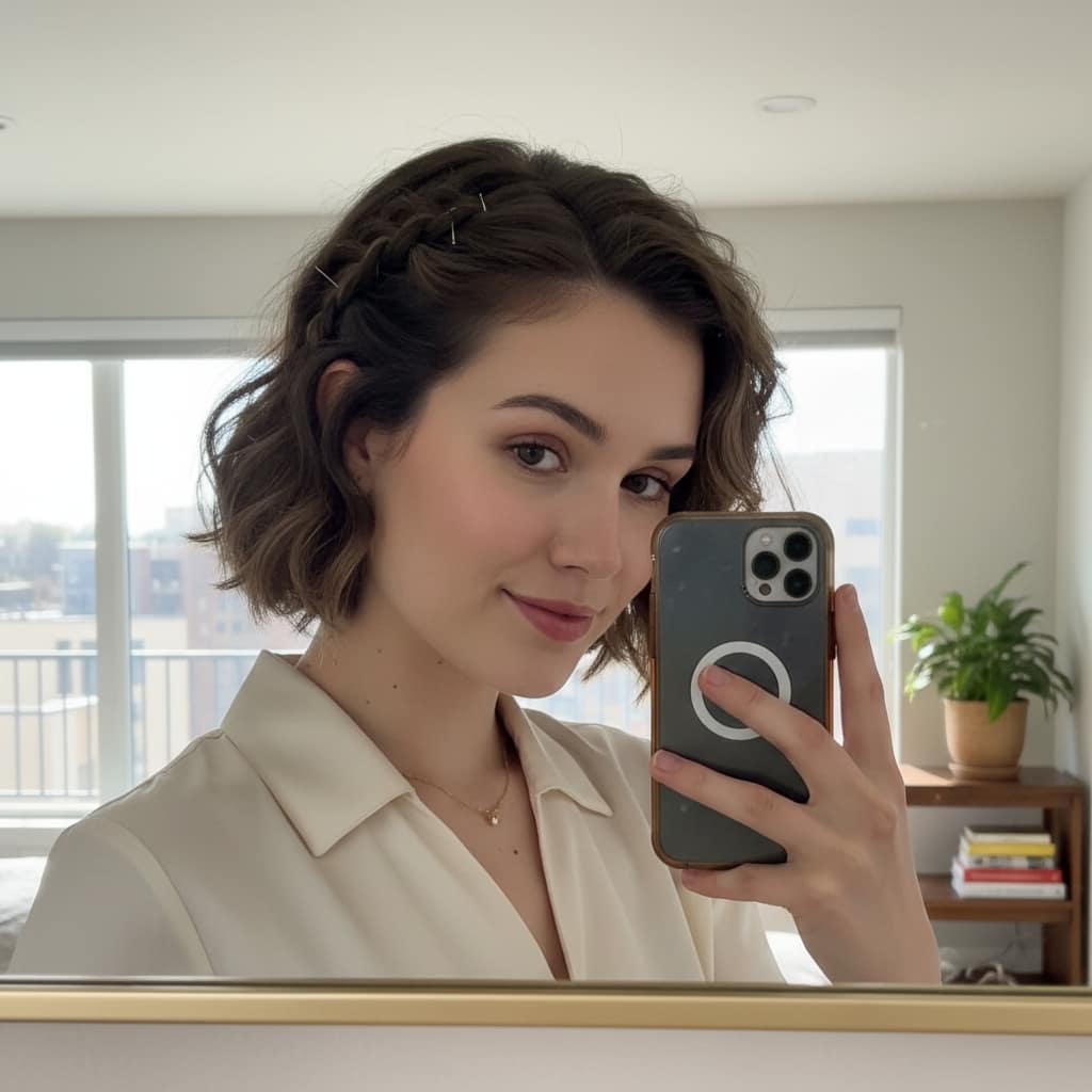 19 Braided and Updo Hairstyles for Short Hair That Look Elegant