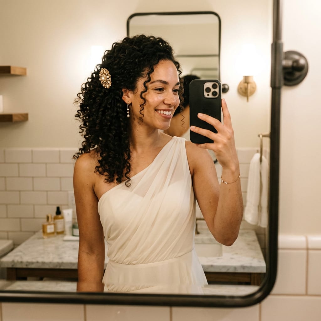 16 Stunning Curly Wedding Hairstyles for Natural Volume