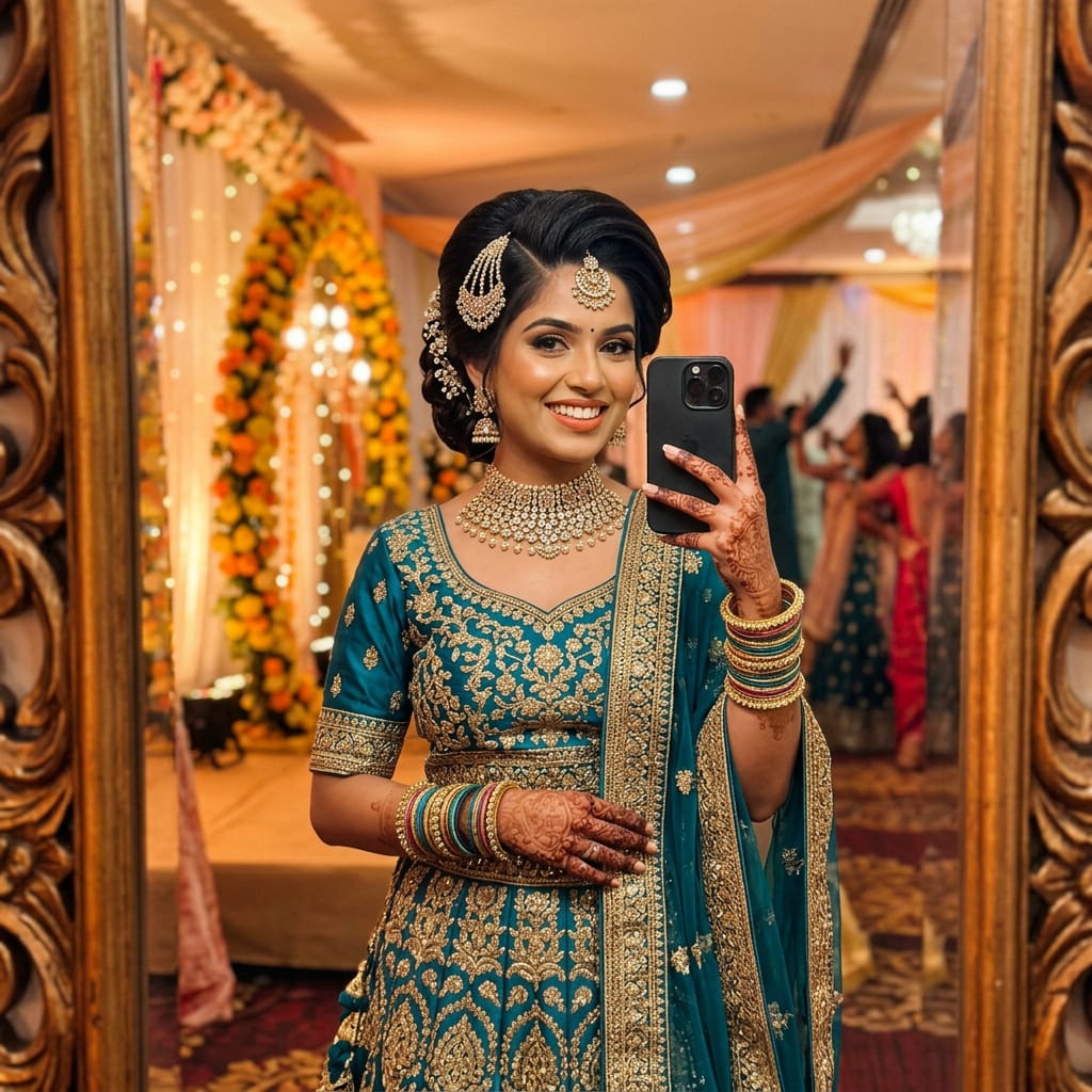 17 Elegant Front Indian Wedding Hairstyles