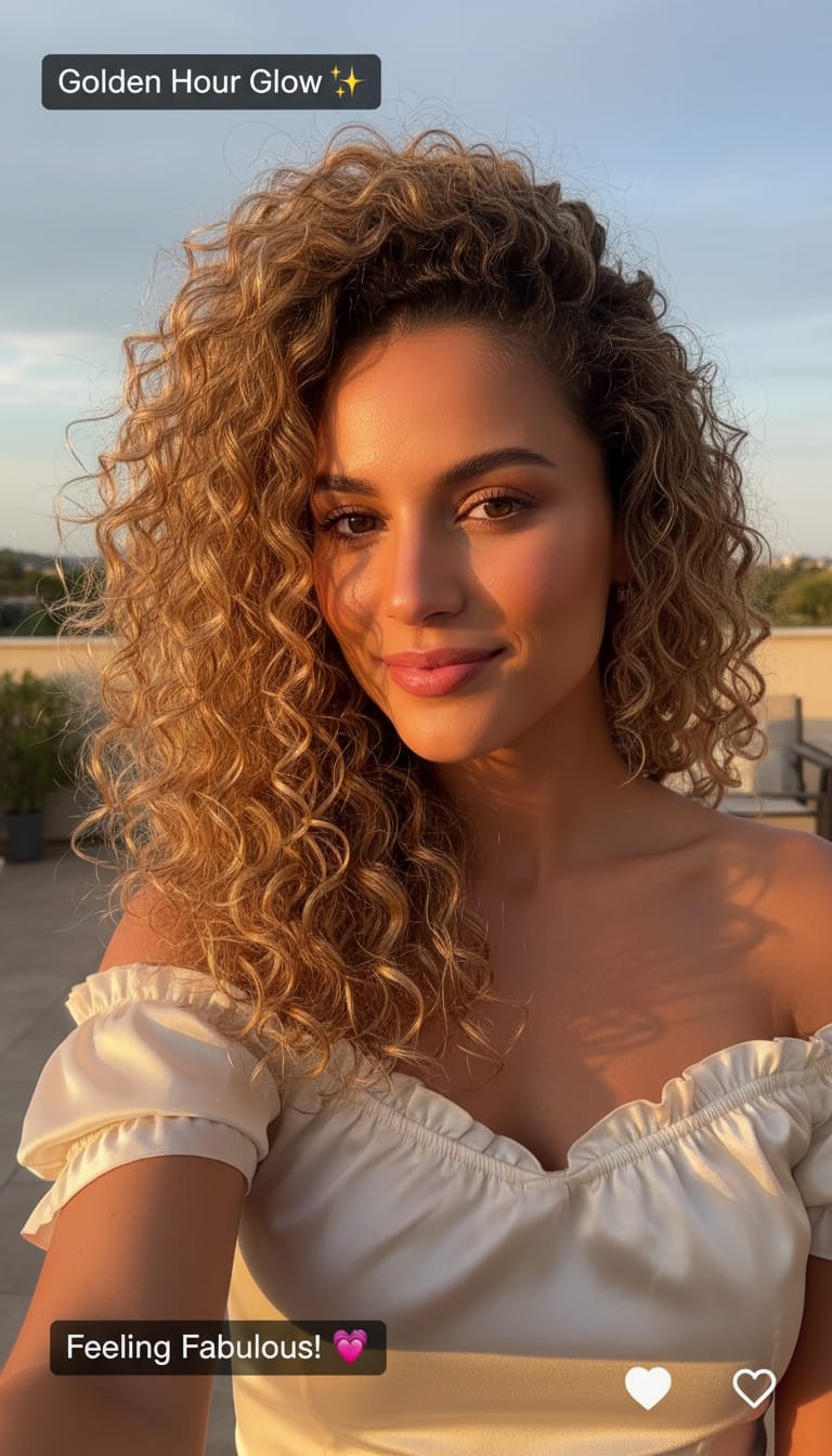 22 Medium Length Curly Hairstyles That Add Volume & Shape