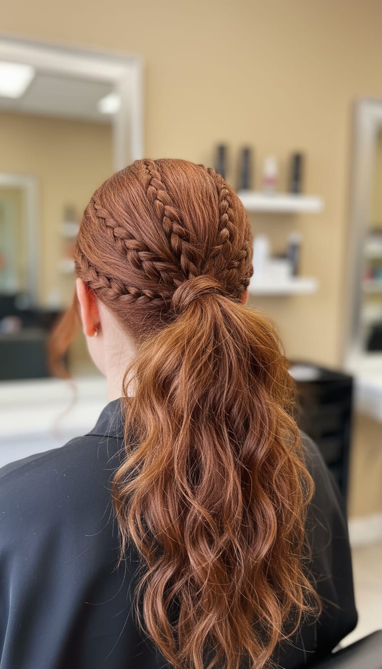 13 Ponytail Hairstyles with Braids That Look Stunning